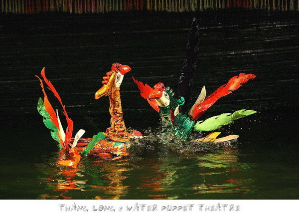 Thang Long water puppet theatre ละครหุ่นน้ำที่ฮานอย