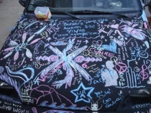 Chalkboard Art Car