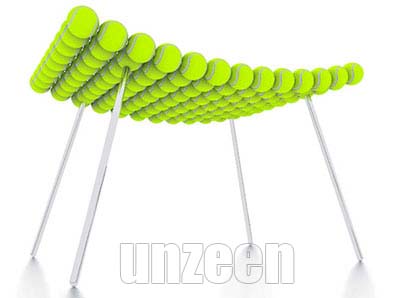 Tennis ball furniture