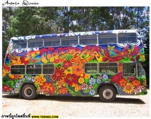เพนส์สี เพิ่มสีสรรค์ให้กับรถเมล์ รถบรรทุก