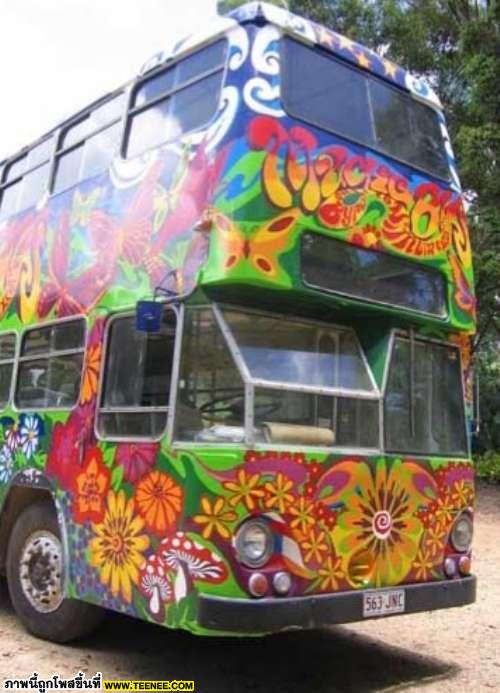 เพนส์สี เพิ่มสีสรรค์ให้กับรถเมล์ รถบรรทุก