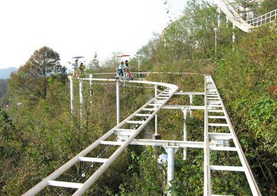 Weird Rollercoaster Ride in Japan