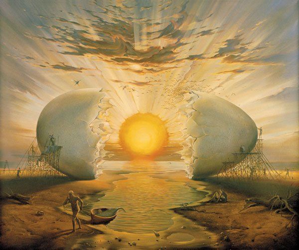 ภาพวาดโดย Vladimir Kush แนว Illusion