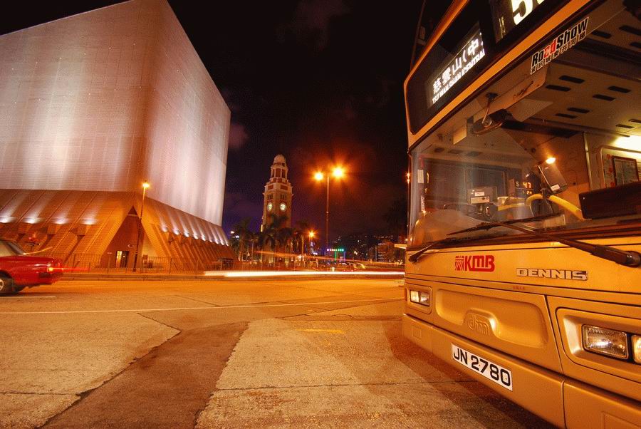 Beautiful Night Scene in Hong Kong