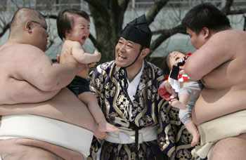 Baby-crying contest in Tokyo